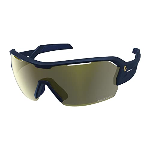 Scott Spur - Gafas de ciclismo (cristales intercambiables), color azul y dorado