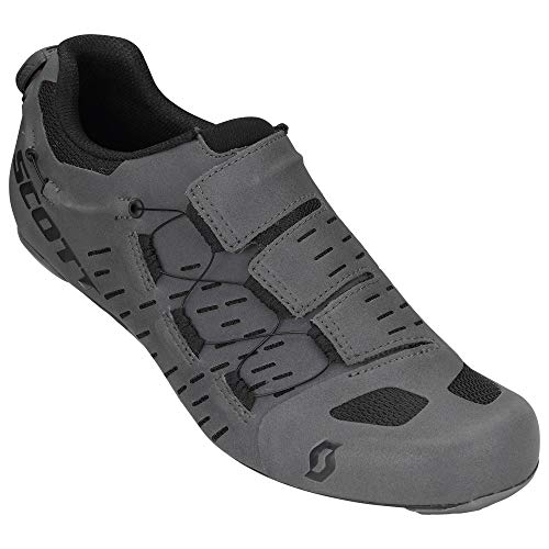 SCOTT Zapatilla Carretera Aero TT Ciclismo, Hombre, Gris Oscuro/Negro, 43