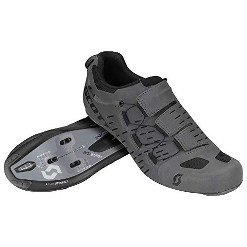 SCOTT Zapatilla Carretera Aero TT Ciclismo, Hombre, Gris Oscuro/Negro, 43