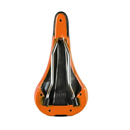 SDG Bel Air – Sillín de Ciclismo Unisex, Bel Air, Negro/Naranja