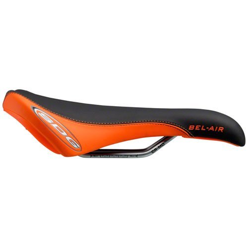 SDG Bel Air – Sillín de Ciclismo Unisex, Bel Air, Negro/Naranja