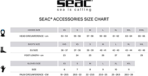 Seac Anatomic, calcetines de neopreno, calcetines térmicos para apnea y buceo con aletas calzantes