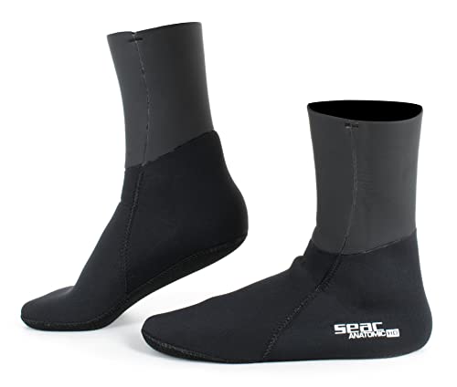 Seac Anatomic, calcetines de neopreno, calcetines térmicos para apnea y buceo con aletas calzantes