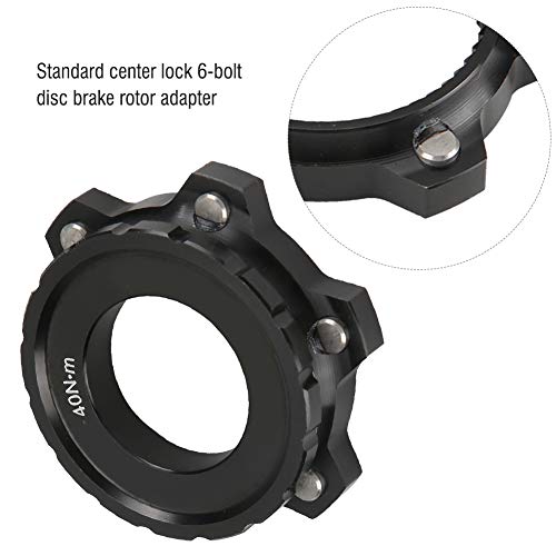 Seacanl Center Lock Hub, Bike Hub Center Lock, Adaptador de Rotor de Freno de Disco Duradero de 6 Pernos, Materiales, Bicicleta Center Lock, para Accesorios de Bicicleta de montaña