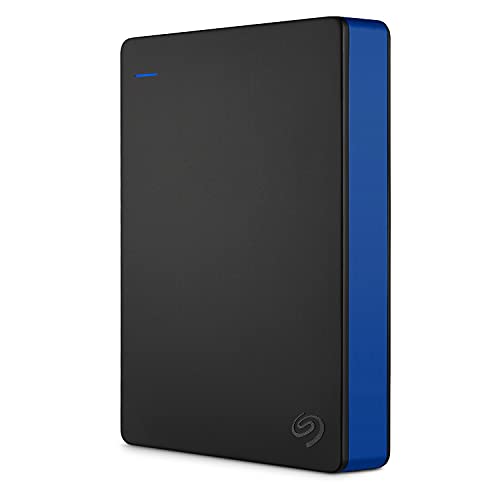 Seagate Game Drive for PS4, 4 TB, Unidad de disco duro externa, HDD portátil, compatible con PS4 y PS5 (STGD4000400)