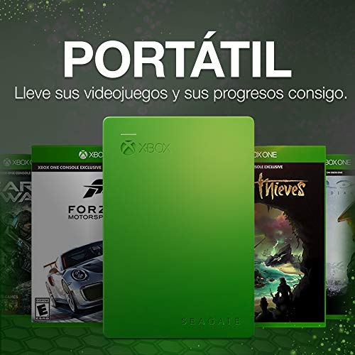 Seagate Game Drive para Xbox, 4 TB, Disco duro externo, HDD portátil, diseñado para Xbox One, y 2 años de servicios Rescue (STEA4000402)