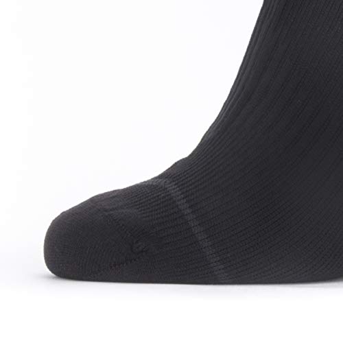Seal Skinz Waterproof All Weather Ankle Length Calcetín, Hombre, Negro/Gris, Large