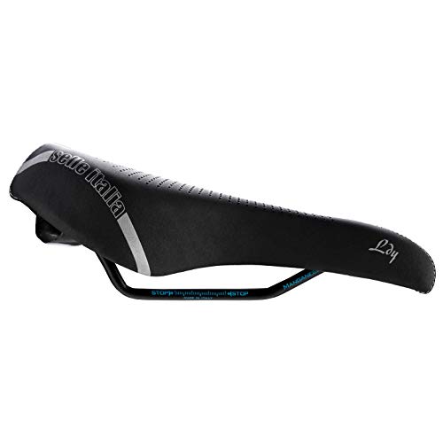 Selle Italia - Sillìn Bicicleta de Carretera Lady E-Bike Gel Flow, Rail Manganese Tubo Ø7, Sillìn Road Gran Turismo Fibra-tek, Comfort Gel, Amortiguador