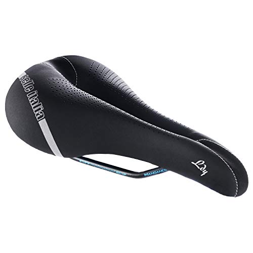 Selle Italia - Sillìn Bicicleta de Carretera Lady E-Bike Gel Flow, Rail Manganese Tubo Ø7, Sillìn Road Gran Turismo Fibra-tek, Comfort Gel, Amortiguador