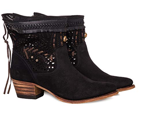 Sendra Boots 12440 LIA INCA OXIDO BOTIN CALADOS (35 EU, NEGRO)