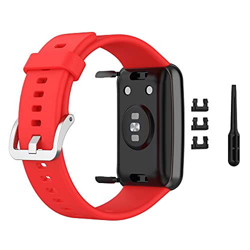 SenMore 10-Piece Correas Compatibles con Huawei Watch Fit Correa de Repuesto Pulsera de Repuesto Correa Deportiva de Silicona Adecuada para Huawei Watch Fit
