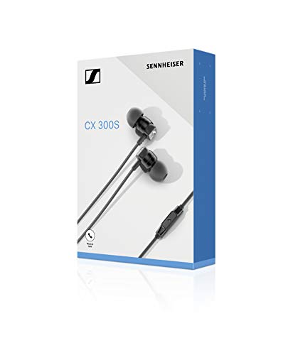 Sennheiser CX 300S - Auriculares intraurales con control remoto inteligente universal, color negro