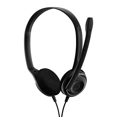 Sennheiser PC 8 USB - Auriculares de diadema abiertos USB (micrófono con cancelación de ruido, sonido estéreo) color negro