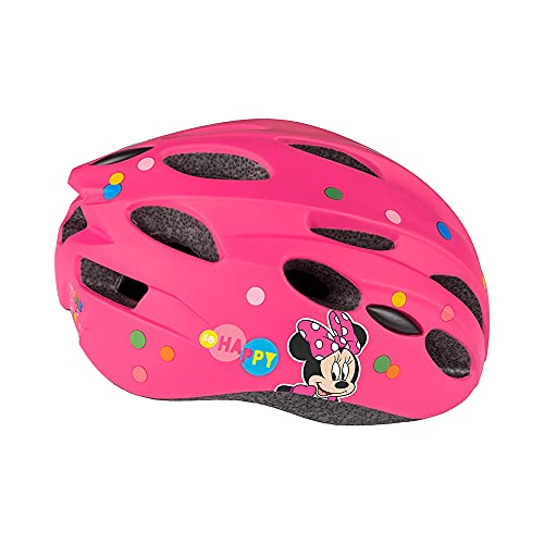 Seven Polska Minnie Mouse Casco de Bicicleta, Unisex niños, Multicolor, Talla única