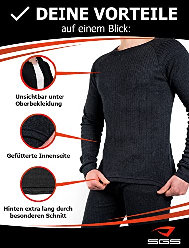 SGS Camiseta térmica térmica para hombre Anthrazit - Langarm XXXX-Large