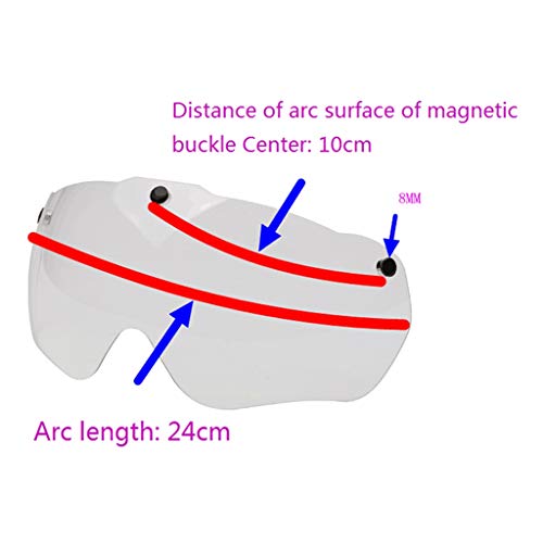 sharprepublic 2X Lente de Gafas Casco de Bicicleta Magnético Gafas len Gafas de Sol Visera Triatlón