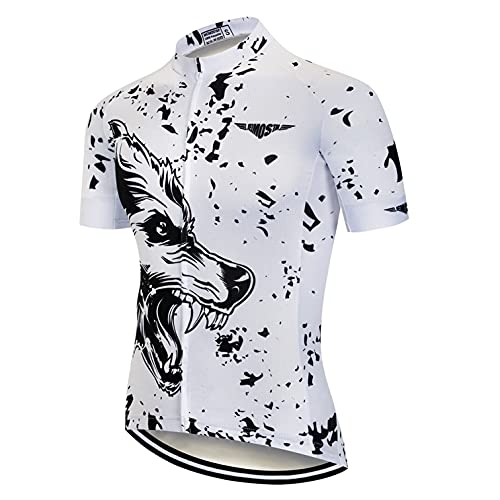 Shenshan Ciclismo Jersey hombres bicicleta ropa superior camisetas transpirable MTB jersey manga corta verano, 224, M