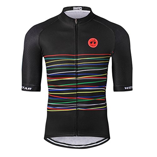 Shenshan - Maillot de ciclismo para hombre y mujer, transpirable, multicolor, talla XL