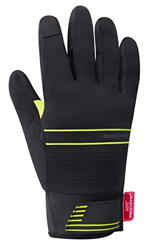 SHIMANO Guantes SH Windstopper Insul Ama T-XL, Unisex Adulto, Amarillo