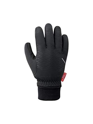 SHIMANO Guantes SH Windstopper, Unisex Adulto, Negro/T, S