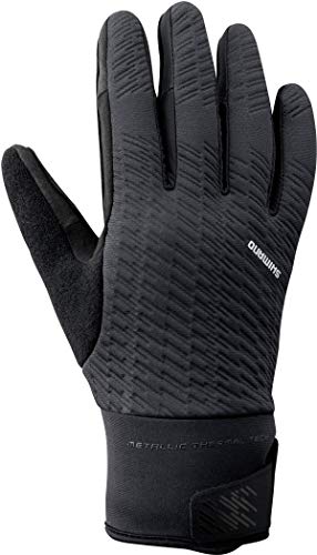 SHIMANO Guantes SH Windstopper, Unisex Adulto, Negro/T, S