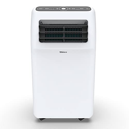 SHINCO 12000BTU Aire Acondicionado Portátil, 3.5kW, Función 3 en 1 con Tubo de Escape, Refrigeración, Deshumidificación y Ventilación, Eco R290