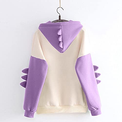 SHOBDW LiquidacióN Ventas Moda Sudadera con Capucha De Las Mujeres SóLida Sudadera Jumper Letter Pullover OtoñO Invierno Blusas De Manga Larga Blusa(Rosa,2XL)