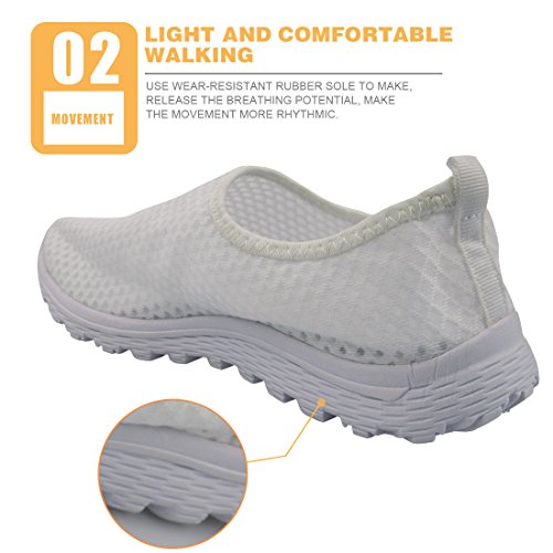 Showudesigns Oso Enfermero Zapatillas Sanitarias Mujer Zapatillas para Adolescente Zapatillas de Caminar Planas de Malla Transpirable Casual Zapatos de Trabajo Talla 40 Púrpura