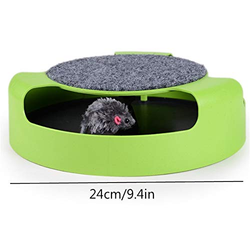 Shulishishop Juguetes para Gatos Gato rascador Garra Juguete Falso Ratones Juguete de Rodillo Interactivo de Gato Rodillo Divertido Interactivo para Mascotas