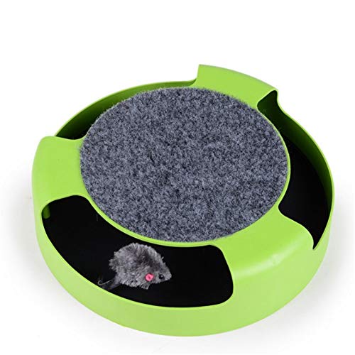 Shulishishop Juguetes para Gatos Gato rascador Garra Juguete Falso Ratones Juguete de Rodillo Interactivo de Gato Rodillo Divertido Interactivo para Mascotas