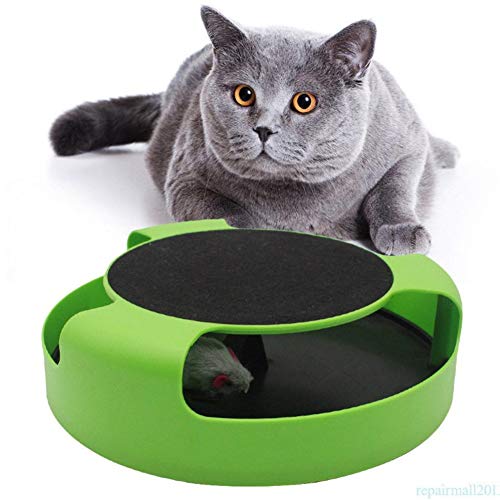 Shulishishop Juguetes para Gatos Gato rascador Garra Juguete Falso Ratones Juguete de Rodillo Interactivo de Gato Rodillo Divertido Interactivo para Mascotas