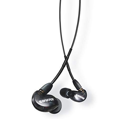 Shure AONIC 215 Auriculares con aislamiento de sonido con cable, sonido nítido, transductor único, ajuste intraural, cable desmontable, compatible con dispositivos Apple y Android - Color negro