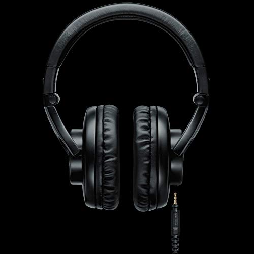 SHURE SRH440-BK-EFS - Auriculares de diseño cerrado, para estudio y aplicaciones profesionales, cable desmontable, almohadillas de terciopelo, plegables - Negro