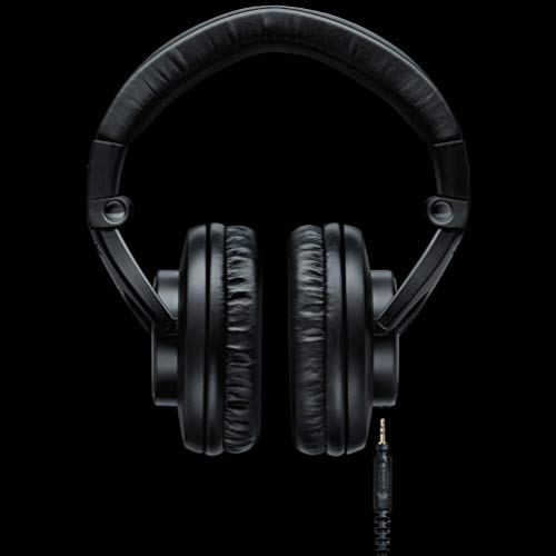 SHURE SRH840-BK-EFS - Auriculares de diseño cerrado, para estudio y aplicaciones profesionales, cable desmontable, almohadillas de terciopelo, plegables - Negro