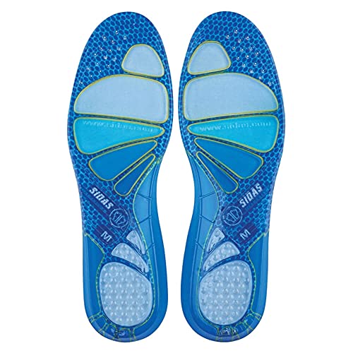 Sidas Cushioning Gel Plantillas/Deportivas, Adulto Unisex, (Multicolor), 44 EU