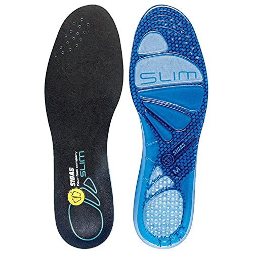 Sidas Cushioning Gel Slim Plantillas/Deportivas, Azul, 42-43 EU