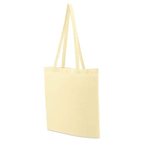 Siglo XXI Bolsa de algodón Natural con Asas largas 145 grs. Pack 10 Unidades. Tote Bag, Bolsa Compra, Saco Tela, Bolsas Manualidades, Bolsas. Regalo en Cada Pack