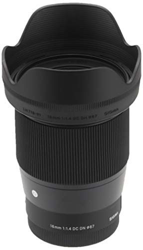 Sigma 16 Mm F1.4 DC Dn Contemporary - Objetivo para Sony E, Color Negro + Elgato CAM Link 4K, Transmite Y Graba con Cámara De Fotos O Vídeo, 1080P60