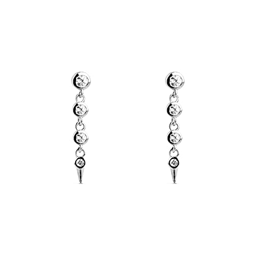 SINGULARU ® - Pendientes Ali Stars Plata - Joyas mujer