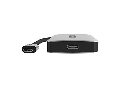 Sitecom CN-386 USB-C Hub 4 Puertos | USB-C Macho a 3 x USB-C 3.1 + 1 x USB-C Hembra Puertos de Suministro de energía - Hub de Aluminio