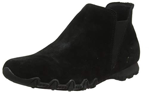 Skechers Bikers MC-Bellore, Botas Chelsea Mujer, Negro (BBK Black Suede), 35.5 EU