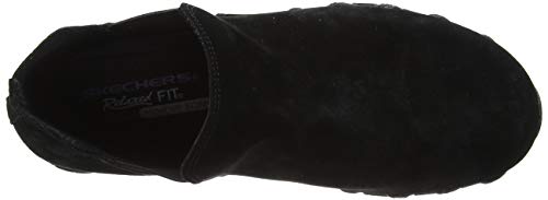 Skechers Bikers MC-Bellore, Botas Chelsea Mujer, Negro (BBK Black Suede), 35.5 EU