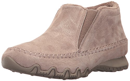 Skechers Bikers-Spirit Animal, Botas Chelsea Mujer, Gris (DKTP Dark Taupe Suede), 37 EU