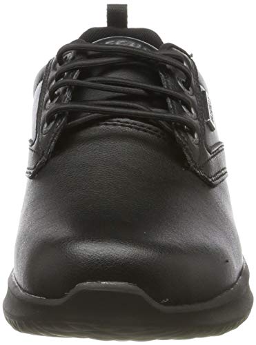 Skechers Delson-Antigo, Zapatillas Hombre, Negro (BBK Black Leather), 44 EU