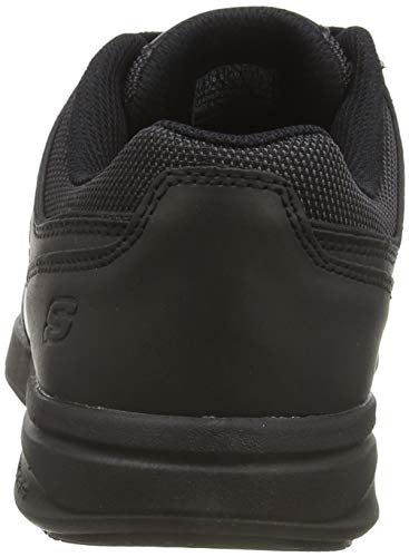 Skechers Elent-Velago, Zapatillas Hombre, Negro (BBK Black Leather), 43 EU