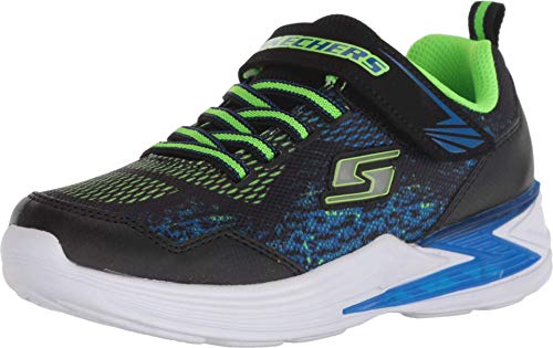 Skechers Erupters III-Derlo, Zapatillas, Multicolor (BBLM Black Mesh/Synthetic/Blue & Lime Trim), 35 EU