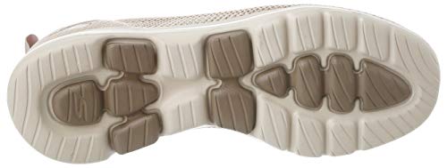 Skechers Go Walk 5 Prized, Zapatillas Mujer, Beige (Taupe Textile/Trim TPE), 37 EU