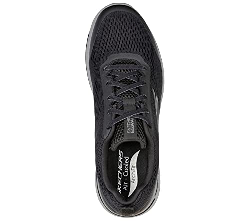 Skechers Go Walk Arch Fit Idyllic, Zapatillas Hombre, Black/White, 43 EU