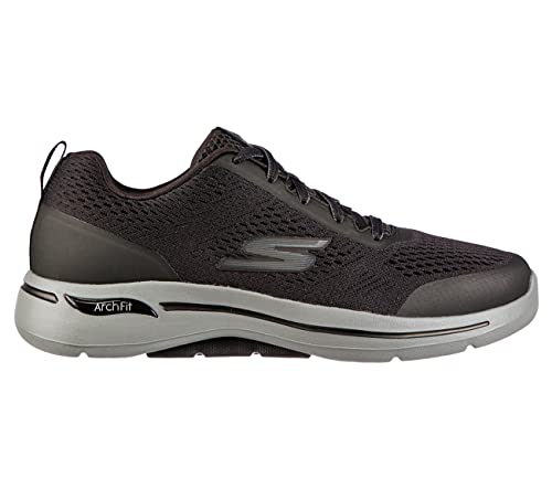 Skechers Go Walk Arch Fit Idyllic, Zapatillas Hombre, Black/White, 43 EU