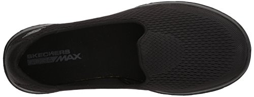 Skechers Go Walk Lite-Shanti, Zapatillas Mujer, Negro (BBK Black Textile/Trim), 36 EU